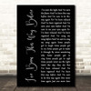 Neil Diamond I've Been This Way Before Black Script Song Lyric Print