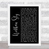 Nick Drake Northern Sky Black Script Song Lyric Print