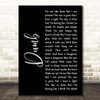 Nirvana Dumb Black Script Song Lyric Print