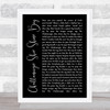 Red Foley Chattanoogie Shoe Shine Boy Black Script Song Lyric Print