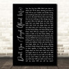 Simple Minds Don't You (Forget About Me) Black Script Song Lyric Print