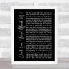 Simple Minds Don't You (Forget About Me) Black Script Song Lyric Print