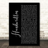 The Gaslight Anthem Handwritten Black Script Song Lyric Print