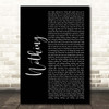 The Script Nothing Black Script Song Lyric Print