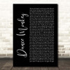 Tones And I Dance Monkey Black Script Song Lyric Print