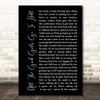 Billie Eilish All The Good Girls Go To Hell Black Script Song Lyric Print