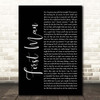 Camila Cabello First Man Black Script Song Lyric Print