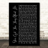 Chris Young She's Got This Thing About Her Black Script Song Lyric Print