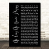 Cub Sport As Long As You're Happy Black Script Song Lyric Print