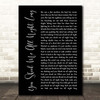 ACDC You Shook Me All Night Long Black Script Song Lyric Print