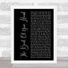 Dwight Yoakam The Back Of Your Hand Black Script Song Lyric Print