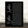 Luke Combs Better Together Black Script Song Lyric Wall Art Print