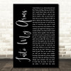 Nick Cave & The Bad Seeds Into My Arms Black Script Song Lyric Wall Art Print