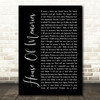 Panic! At The Disco House Of Memories Black Script Song Lyric Wall Art Print