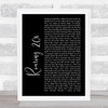 Panic! At The Disco Roaring 20s Black Script Song Lyric Wall Art Print