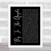 Slaughter Fly To The Angels Black Script Song Lyric Wall Art Print