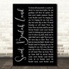 Squire Parsons Sweet Beulah Land Black Script Song Lyric Wall Art Print