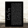 Thin Lizzy Cowboy Song Black Script Song Lyric Wall Art Print