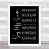 Within Temptation Say My Name Black Script Song Lyric Wall Art Print