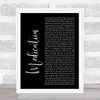 YUNGBLUD Medication Black Script Song Lyric Wall Art Print