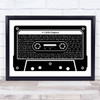 Erasure A Little Respect Black & White Music Cassette Tape Song Lyric Music Art Print