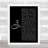 Bryan Adams Star Black Script Song Lyric Wall Art Print