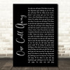 Charlie Puth One Call Away Black Script Song Lyric Wall Art Print