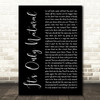 Crowded House It's Only Natural Black Script Song Lyric Wall Art Print
