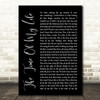 David Cook The Time Of My Life Black Script Song Lyric Wall Art Print