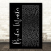 Falling In Reverse Popular Monster Black Script Song Lyric Wall Art Print
