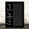 Feeder Lost And Found Black Script Song Lyric Wall Art Print