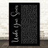 Godsmack Under Your Scars Black Script Song Lyric Wall Art Print