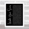 Godsmack Under Your Scars Black Script Song Lyric Wall Art Print