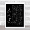 Depeche Mode Enjoy The Silence Black Script Song Lyric Quote Print