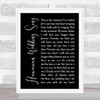 Elvis Presley Hawaiian Wedding Song Black Script Song Lyric Quote Print