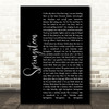 Eric Church Springsteen Black Script Song Lyric Quote Print