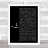 Flo Rida Low Black Script Song Lyric Quote Print
