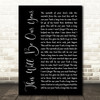 Foo Fighters This Will Be Our Year Black Script Song Lyric Quote Print