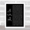 Keyshia Cole This Is Us Black Script Song Lyric Quote Print