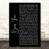 Kid Rock Born Free Black Script Song Lyric Quote Print