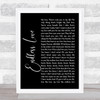 Lionel Richie & Mariah Carey Endless Love Black Script Song Lyric Quote Print