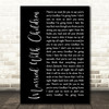 Oasis Married With Children Black Script Song Lyric Quote Print