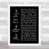 Otis Redding These Arms Of Mine Black Script Song Lyric Quote Print