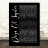 Train Drops Of Jupiter Black Script Song Lyric Quote Print