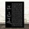 Alanis Morissette Head Over Feet Black Script Song Lyric Quote Print