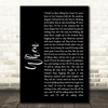 Dodie When Black Script Song Lyric Quote Print
