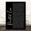Keith Urban Parallel Line Black Script Song Lyric Quote Print
