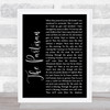 Leonard Cohen The Partisan Black Script Song Lyric Quote Print