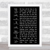 Louis Armstrong We Have All The Time In The World Black Script Song Lyric Print