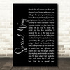 Sylvia Teller Special Way Black Script Song Lyric Quote Print